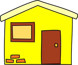 Yellow House PNG, SVG Clip art for Web