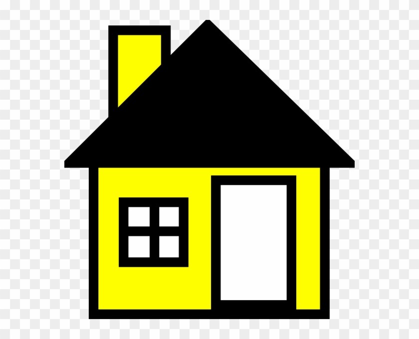 Yellow house clipart.