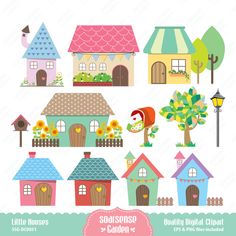 house picture clipart cute