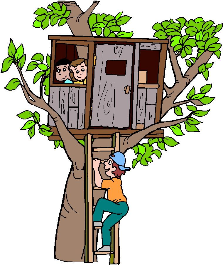 house picture clipart tree