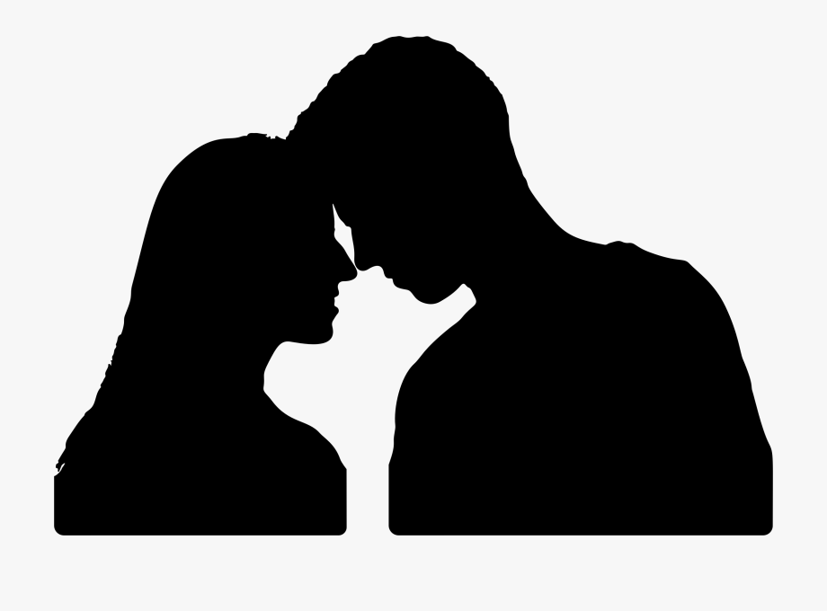 Love Silhouette Intimate Relationship Romance Hug