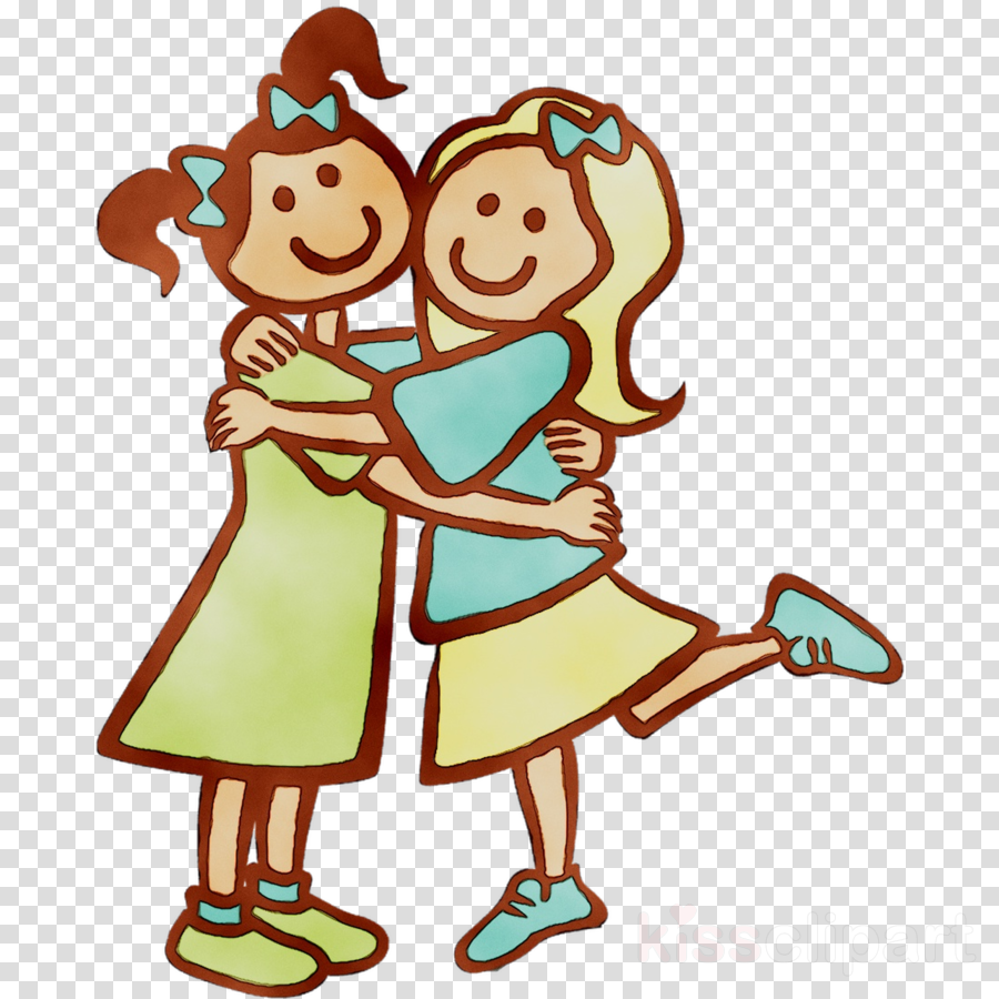 Hug cartoon clipart.