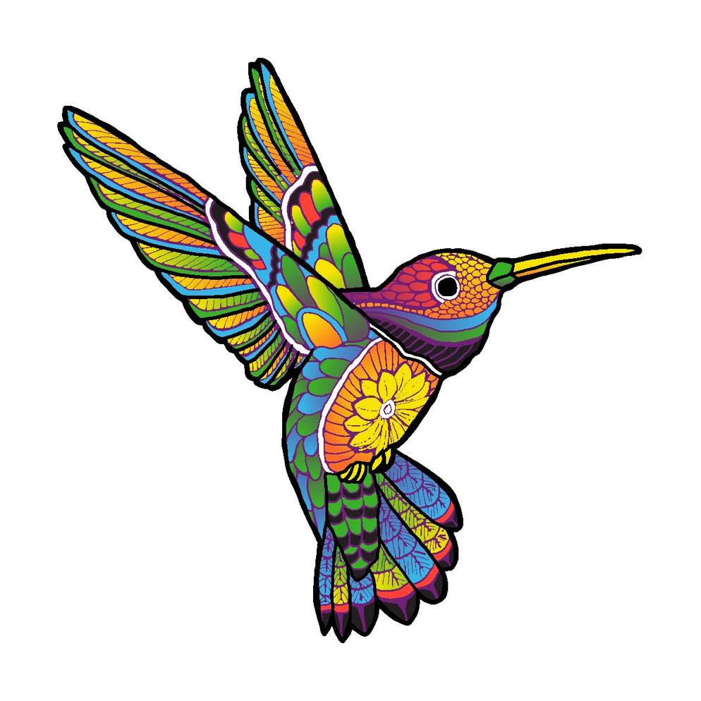 Hummingbird Clipart abstract