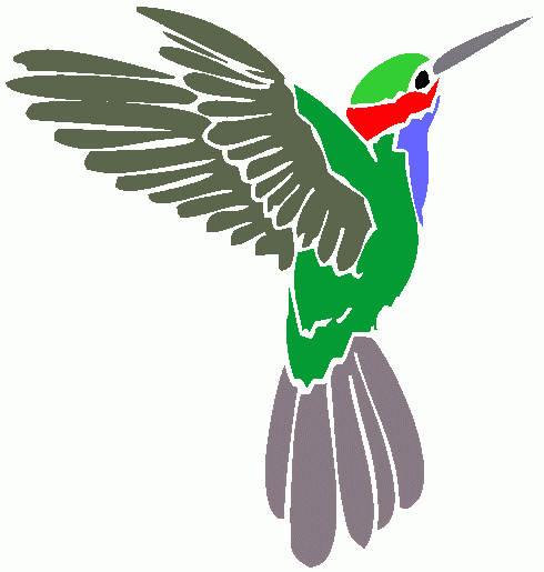 Hummingbird clipart image.