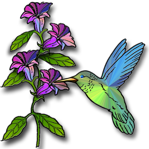 hummingbird clipart flower