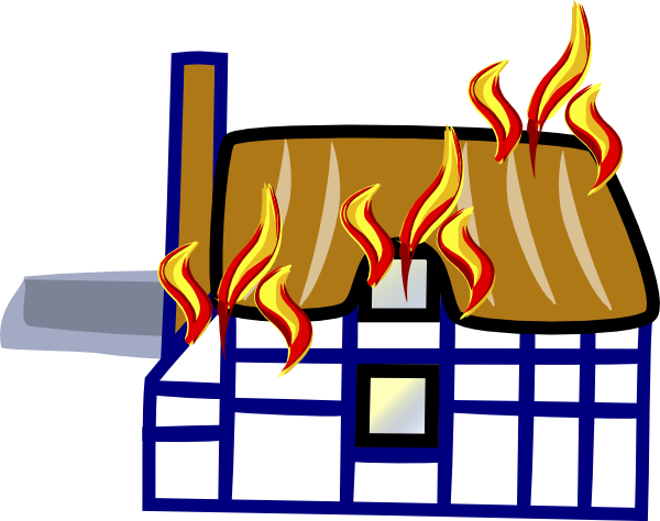 Free Burning House Cartoon, Download Free Clip Art, Free