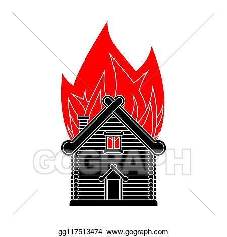 Vector illustration burning.
