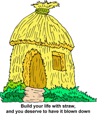 Image straw hut.