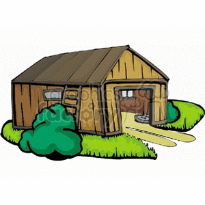 hut clipart hay