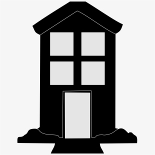 House Black And White Clipart Hut