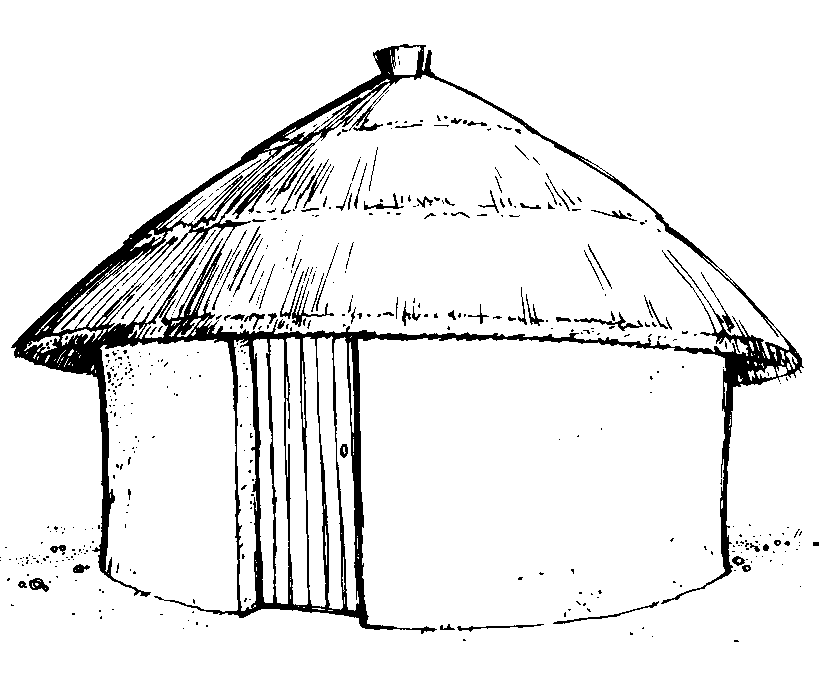 Free Hut Clipart Black And White, Download Free Clip Art