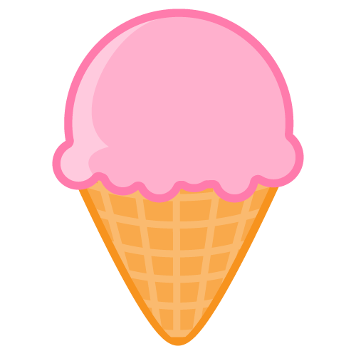 Ice cream cone animated clipart