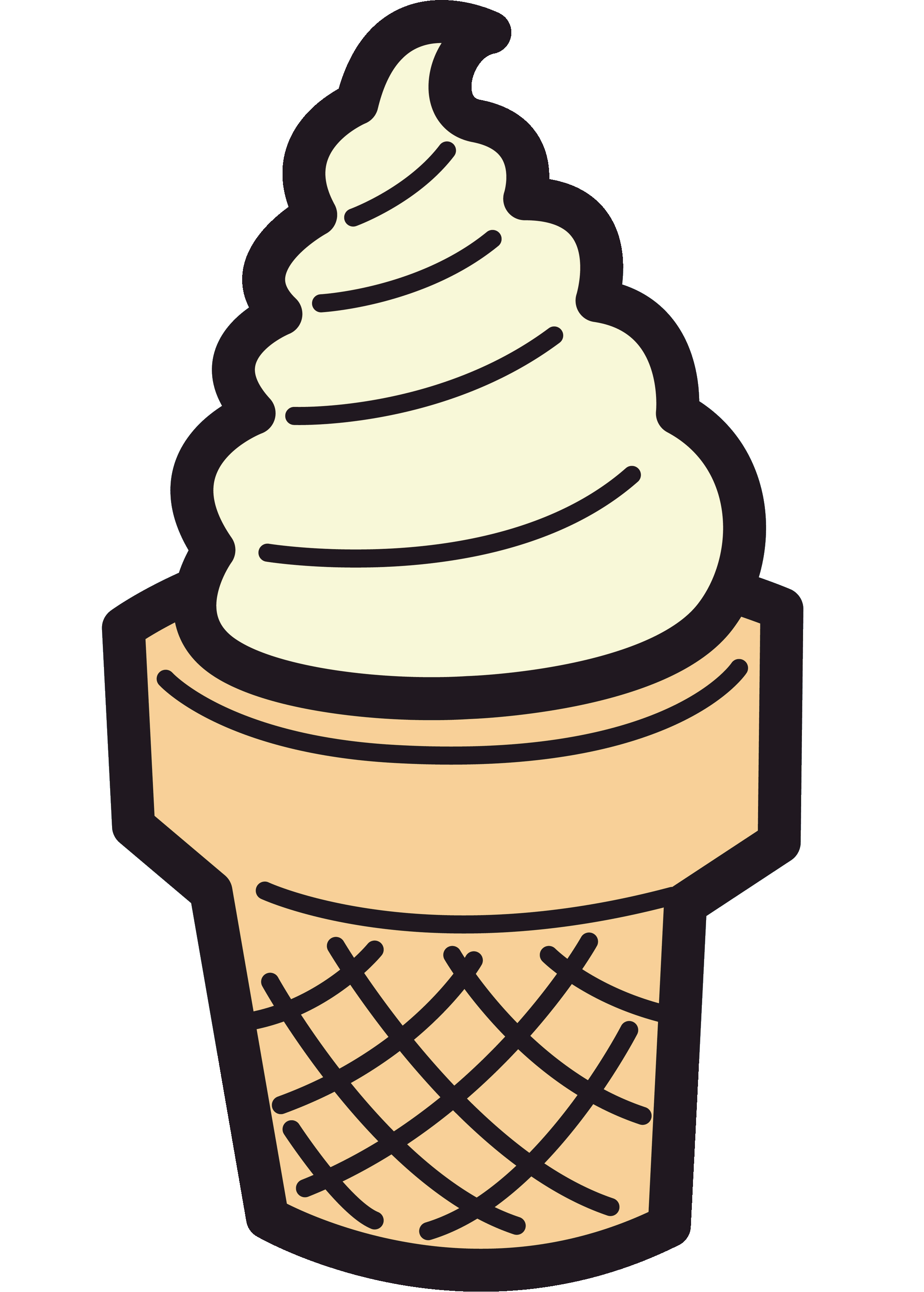 Ice cream sundae.