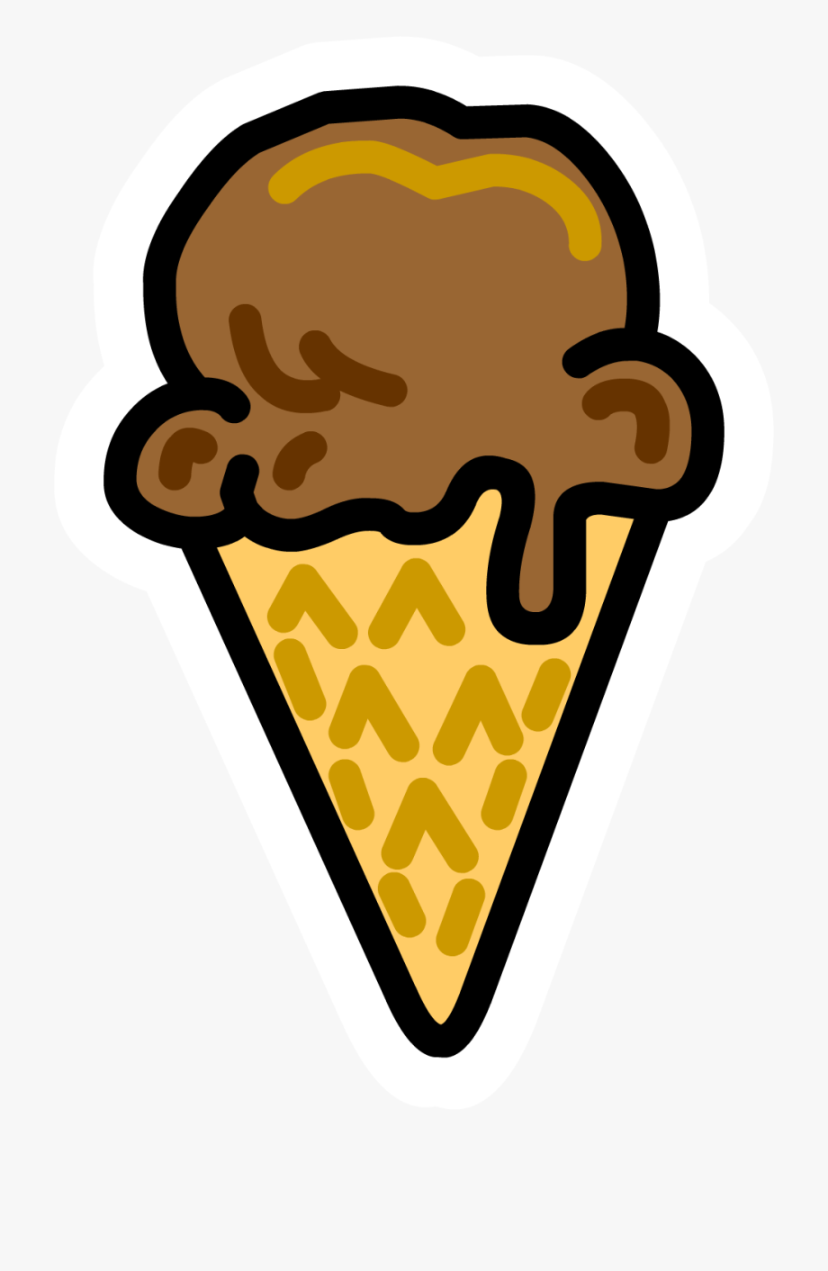 Icecream cone pin.