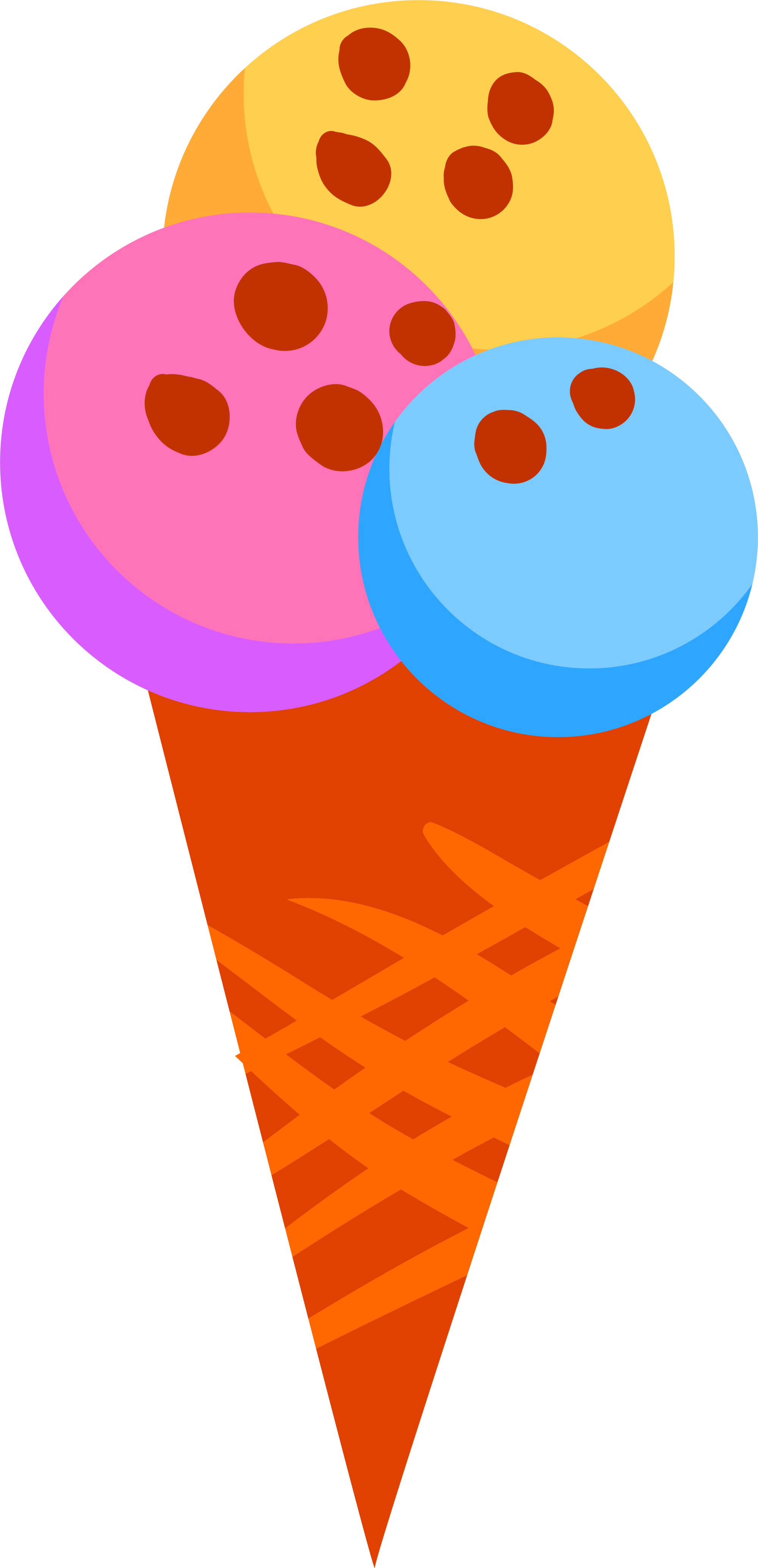 Icecream clipart colorful, Icecream colorful Transparent