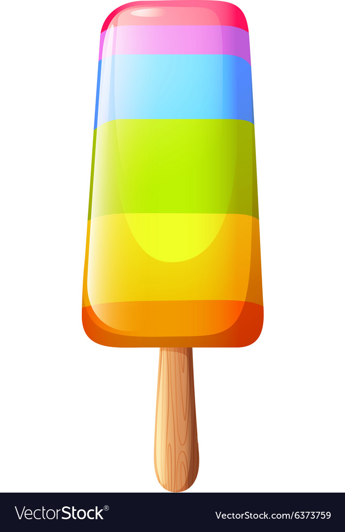 Rainbow icecream stick.