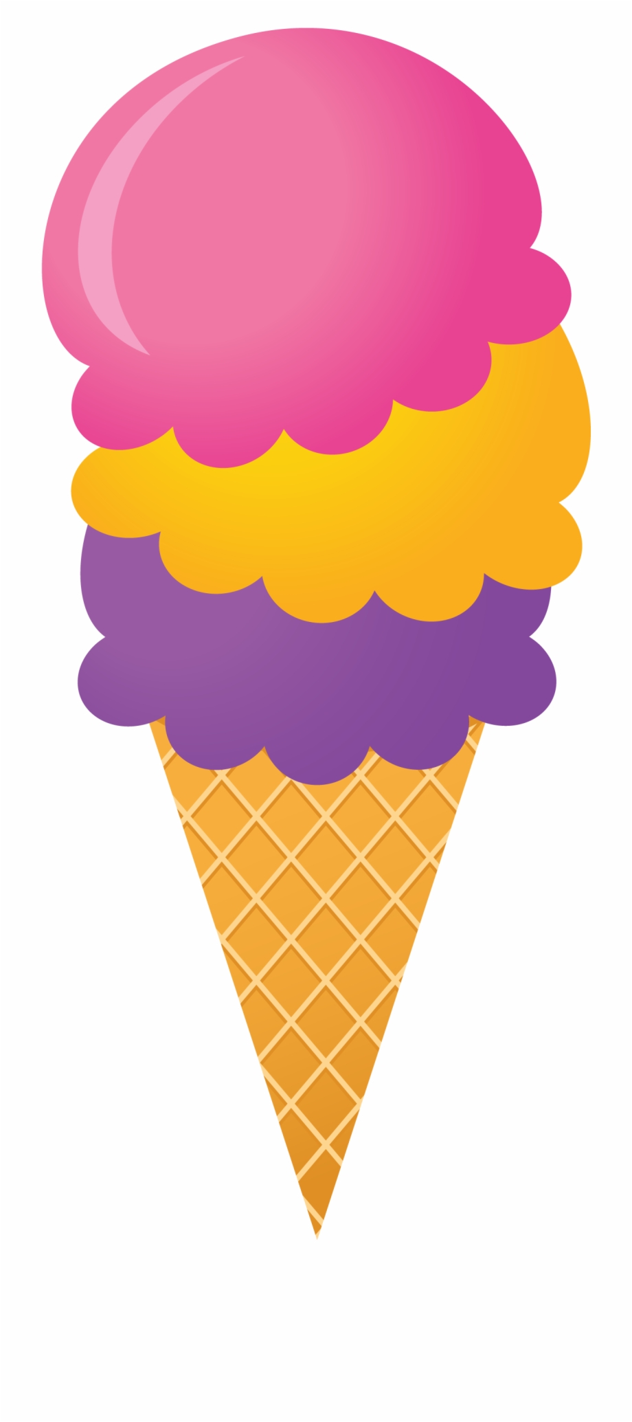 Waffle cone clipart.