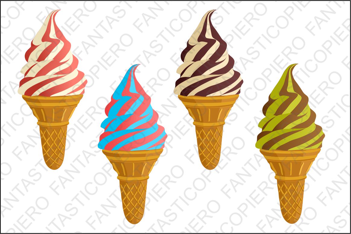Ice cream clipart JPG files and PNG files, Dessert Summer Icecream Clipart  transparent background
