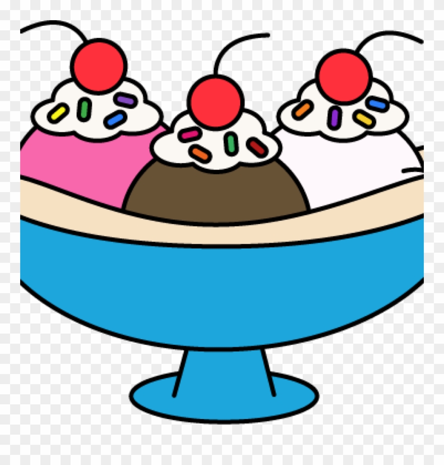 Png Transparent Library Ice Cream Sundae Vector