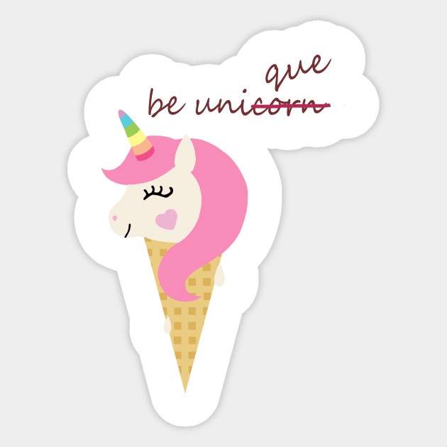 Be Unique Unicorn Ice Cream Cone