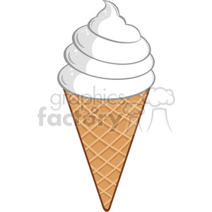 Royalty Free RF Clipart Illustration Ice Cream Cone clipart