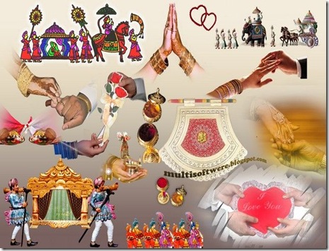 Indian wedding clipart psd free download