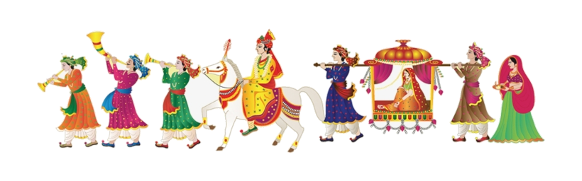 Wedding indian clipart.