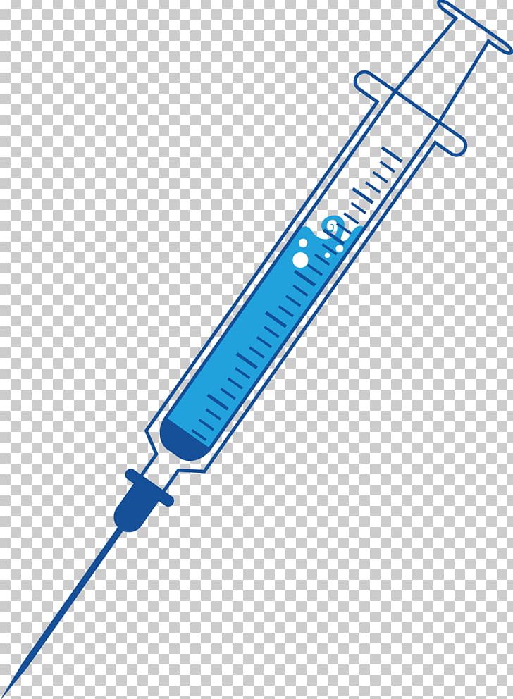 injection clipart blue