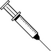 Syringe coloring page.