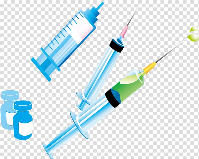 Injection Syringe Vial, Syringes and vials transparent