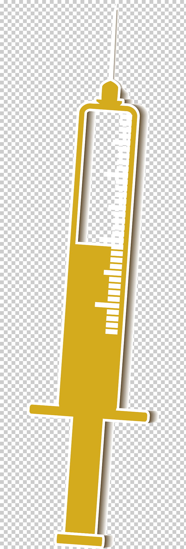 Syringe yellow graphic.