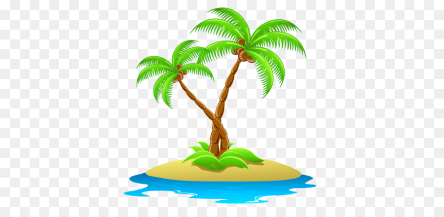 Coconut tree cartoon.