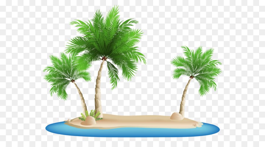 Strand clipart palmen.