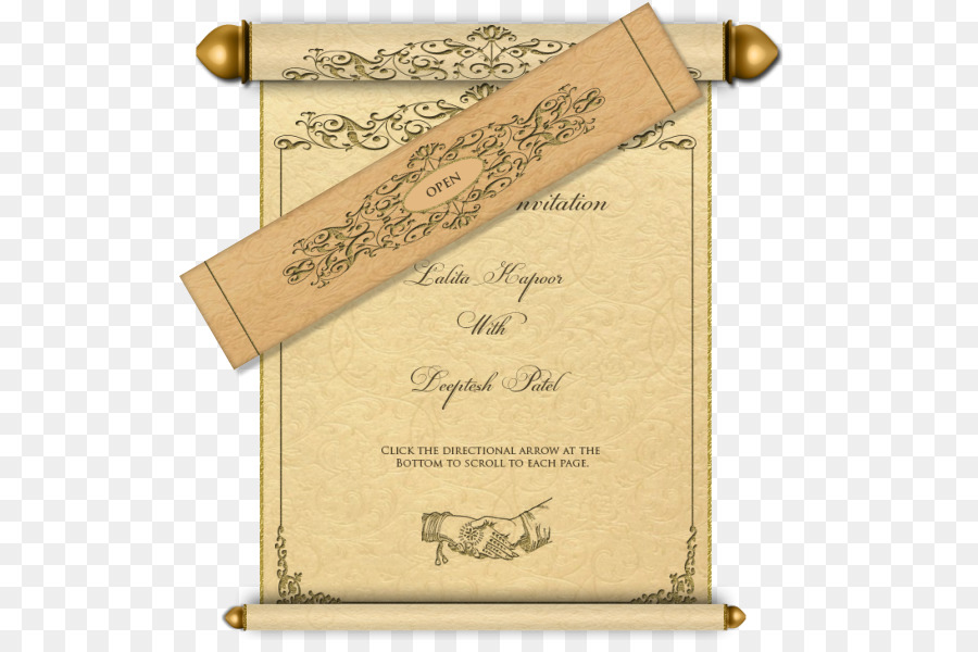 invitation clipart scroll