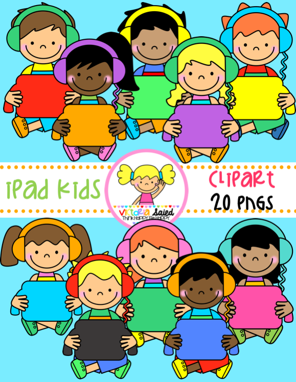 IPad Kids Clipart