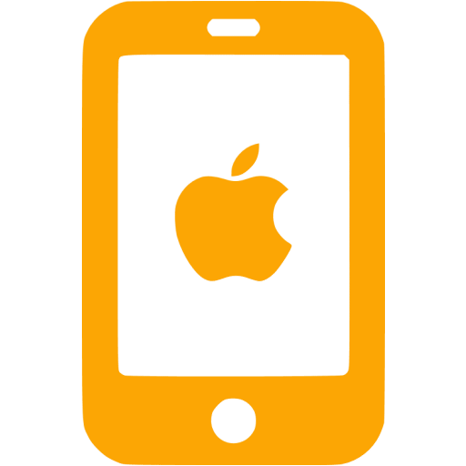 Orange iphone icon.