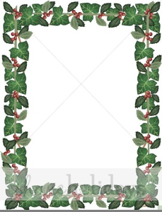 Clipart Christmas Ivy Border