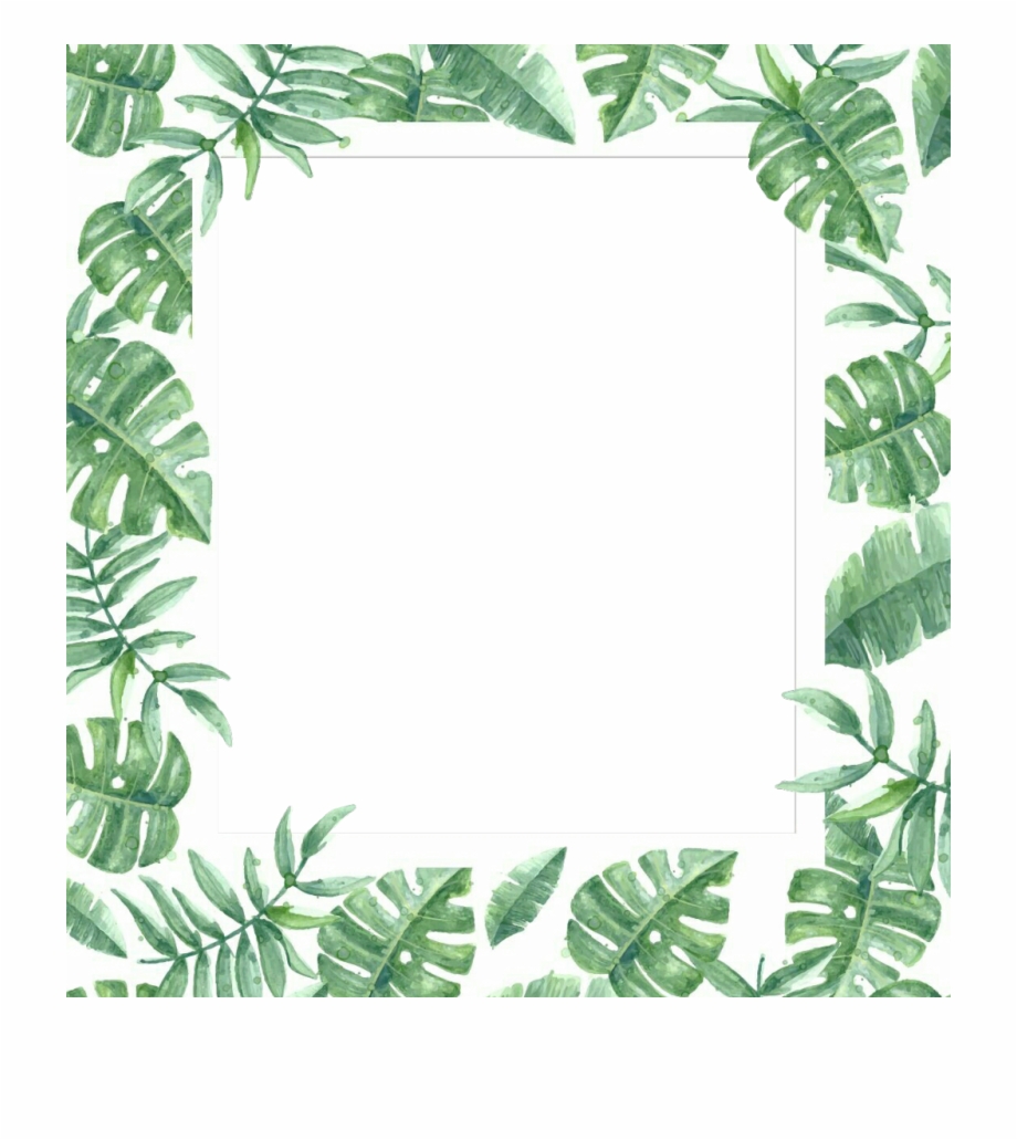 Jungle Leaves Page Border