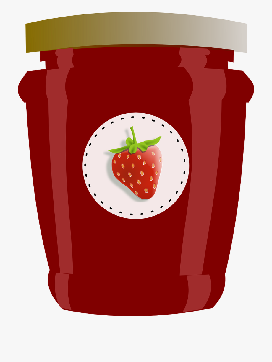 Strawberry, Jar, Jam, Jelly, Preserves, Label