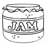 Free Jam Clipart Black And White, Download Free Clip Art