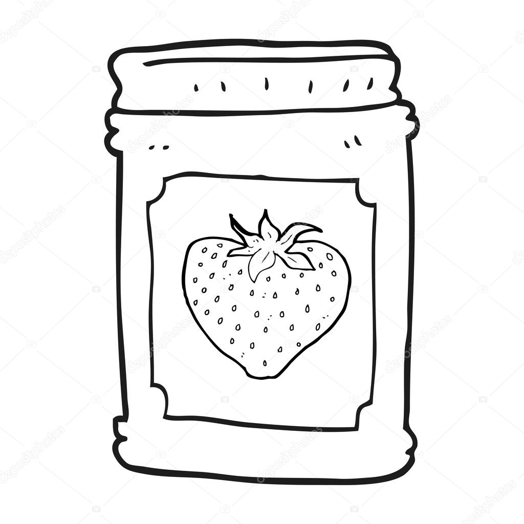 jam clipart line drawing