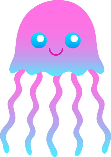 Cute jellyfish clip.