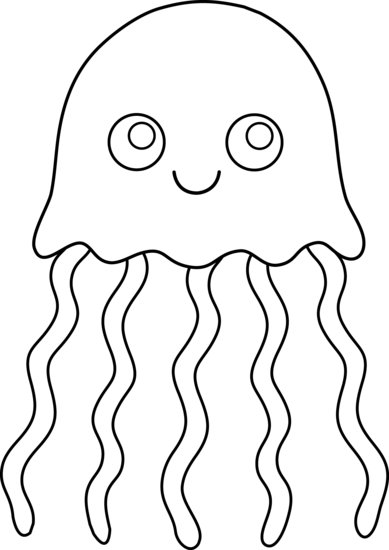 Coloring pages jellyfish.