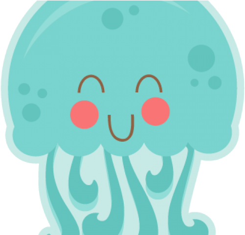 Jellyfish clipart happy.