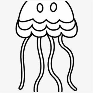 Jellyfish Clipart Line Drawing