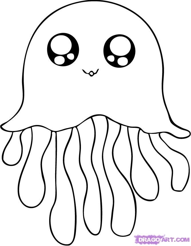 Free Jellyfish Outline, Download Free Clip Art, Free Clip