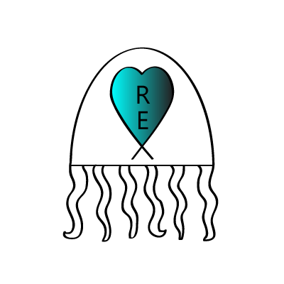 Simple jellyfish tattoo.