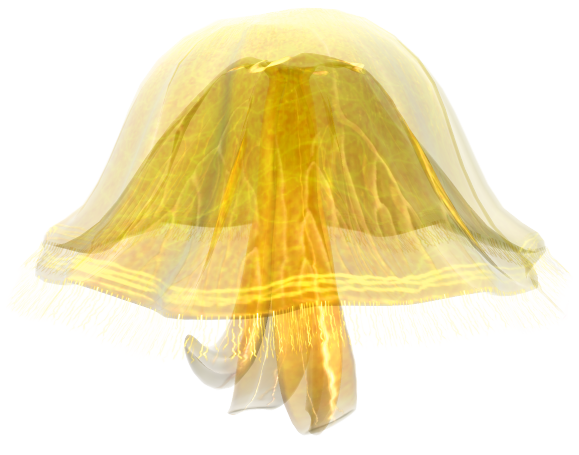Yellow jellyfish png.