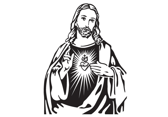 Free Black And White Drawings Of Jesus, Download Free Clip