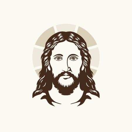 Jesus face clipart.